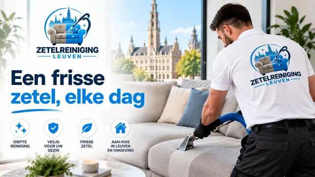 Zetelreiniging Leuven: een frisse woonkamer en professionele zetelreiniging aan huis